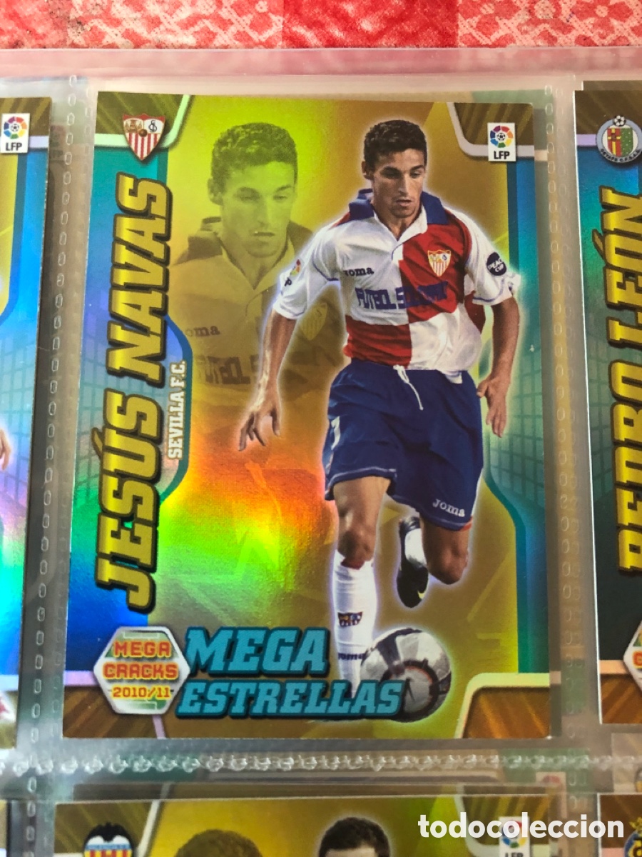 Cromos de F&uacute;tbol: Megacracks 2010 2011 mega estrellas Jesus navas 380 Sevilla