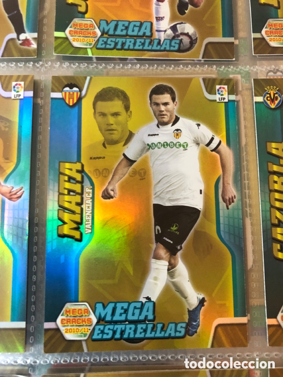 Cromos de F&uacute;tbol: Megacracks 2010 2011 mega estrellas mata 383 valencia