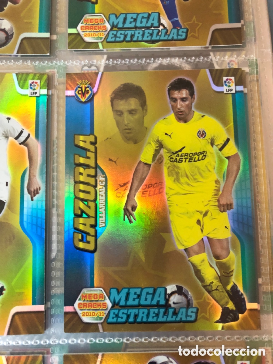 Cromos de F&uacute;tbol: Megacracks 2010 2011 mega estrellas Cazorla 384 Villarreal