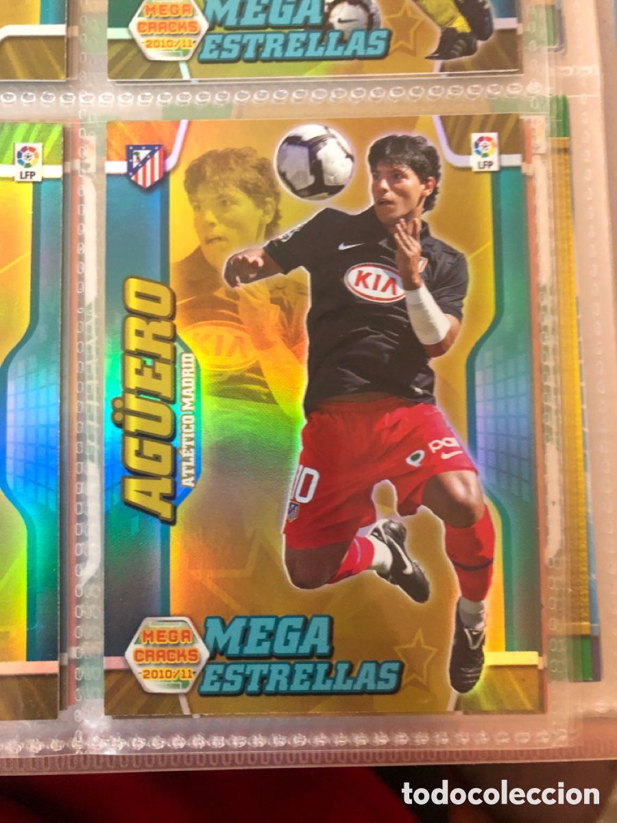 Cromos de F&uacute;tbol: Megacracks 2010 2011 mega estrellas aguero 387 at Madrid
