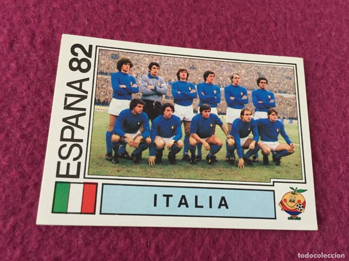 Cromos de F&uacute;tbol: Cromo panini mundial Espa&ntilde;a 82 n&uacute;mero 37 Italia - Sticker album world cup Spain 1982 sede