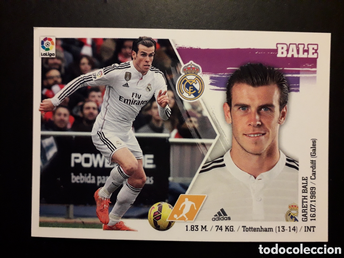 Cromos de F&uacute;tbol: BALE REAL MADRID ESTE 2015 2016 15 16 SIN PEGAR N&deg; 17 PEDIDO M&Iacute;NIMO 3&euro;