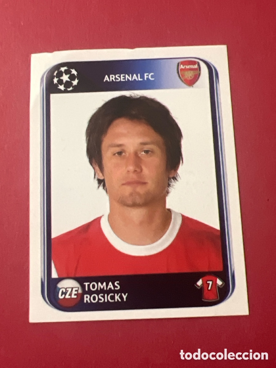 Cromos de F&uacute;tbol: C4273/A9. 492 CHAMPIONS LEAGUE 10 11 PANINI TOMAS ROSICKY ARSENAL FC 2010 2011