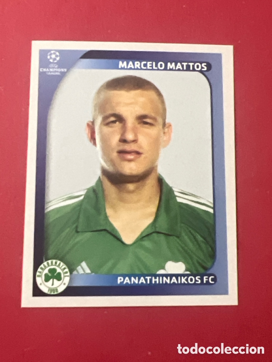 Cromos de F&uacute;tbol: PANINI UEFA CHAMPIONS LEAGUE 08 09 2008 2009 NUNCA PEGADO PANATHINAIKOS N&ordm; 392 MARCELO MATTOS