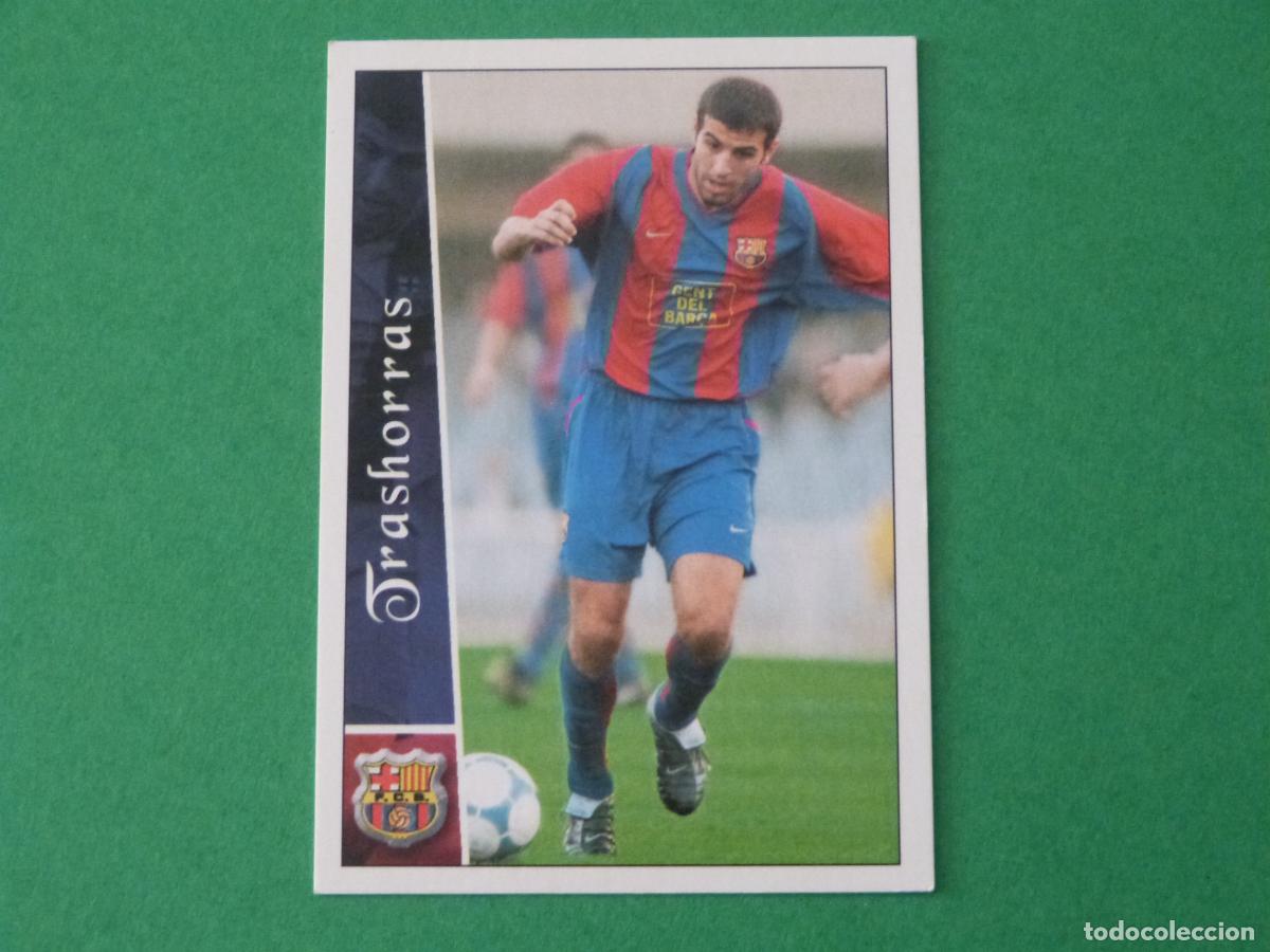 Cromos de F&uacute;tbol: TRADING CARD FUTBOL TRASHORRAS F.C. BARCELONA N&ordm; 633 + FICHAS LIGA MUNDICROMO 2002-2003/02-03