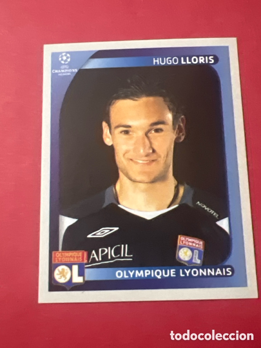 Cromos de F&uacute;tbol: C4280. Champions League 2008 09 Cromo Panini 2009 Hugo Lloris Olympique Lione num 350