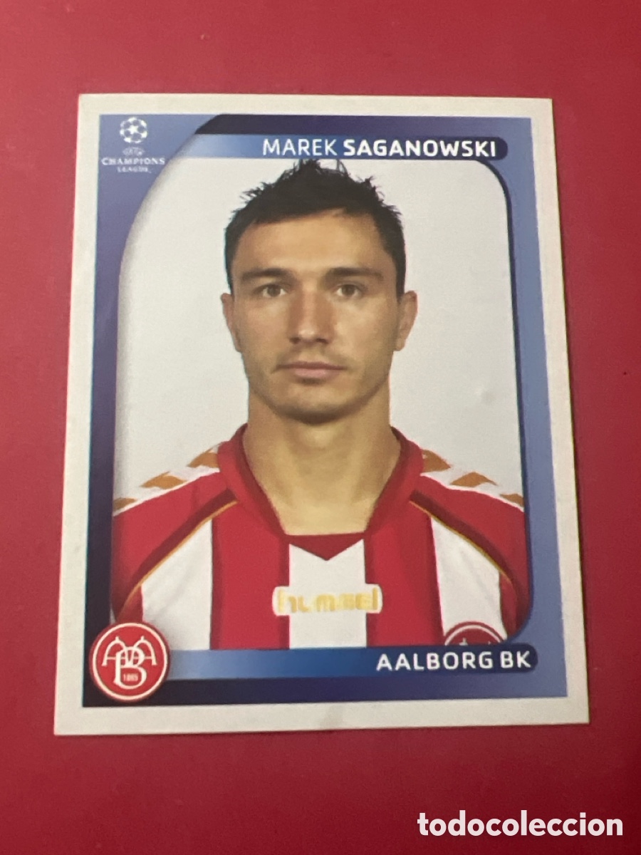 Cromos de F&uacute;tbol: C4281. 42 SAGANOWSKI (AALBORG) CHAMPIONS LEAGUE 2008/2009 PANINI