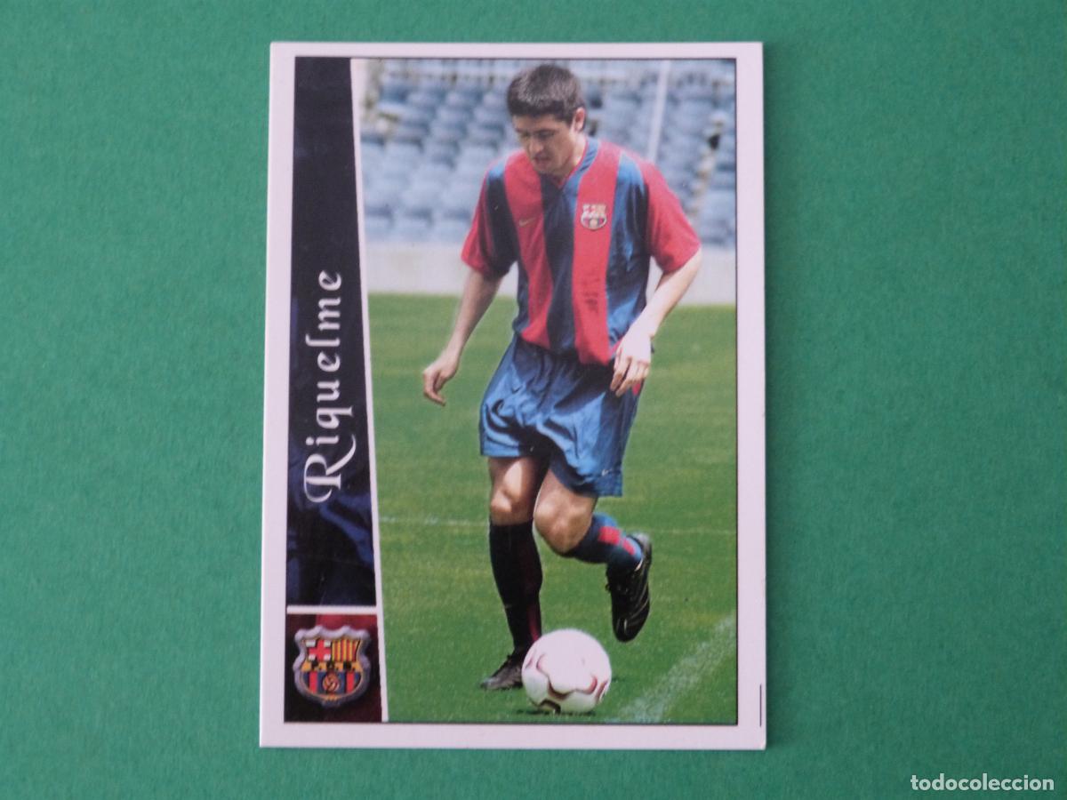 Cromos de F&uacute;tbol: TRADING CARD FUTBOL RIQUELME F.C. BARCELONA N&ordm; 102 FICHAS LIGA MUNDICROMO 2002-2003/02-03