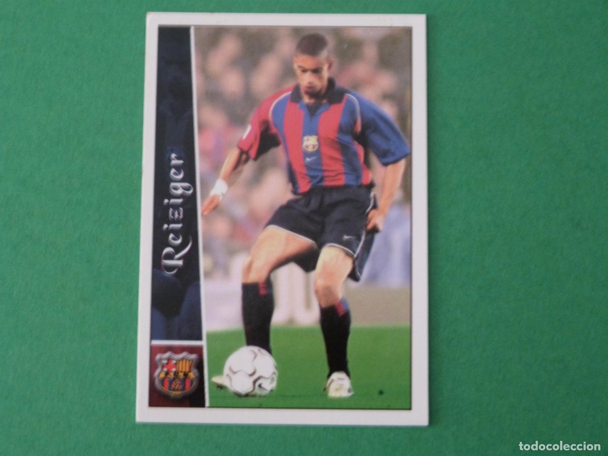 Cromos de F&uacute;tbol: TRADING CARD FUTBOL REIZIGER F.C. BARCELONA N&ordm; 100 FICHAS LIGA MUNDICROMO 2002-2003/02-03