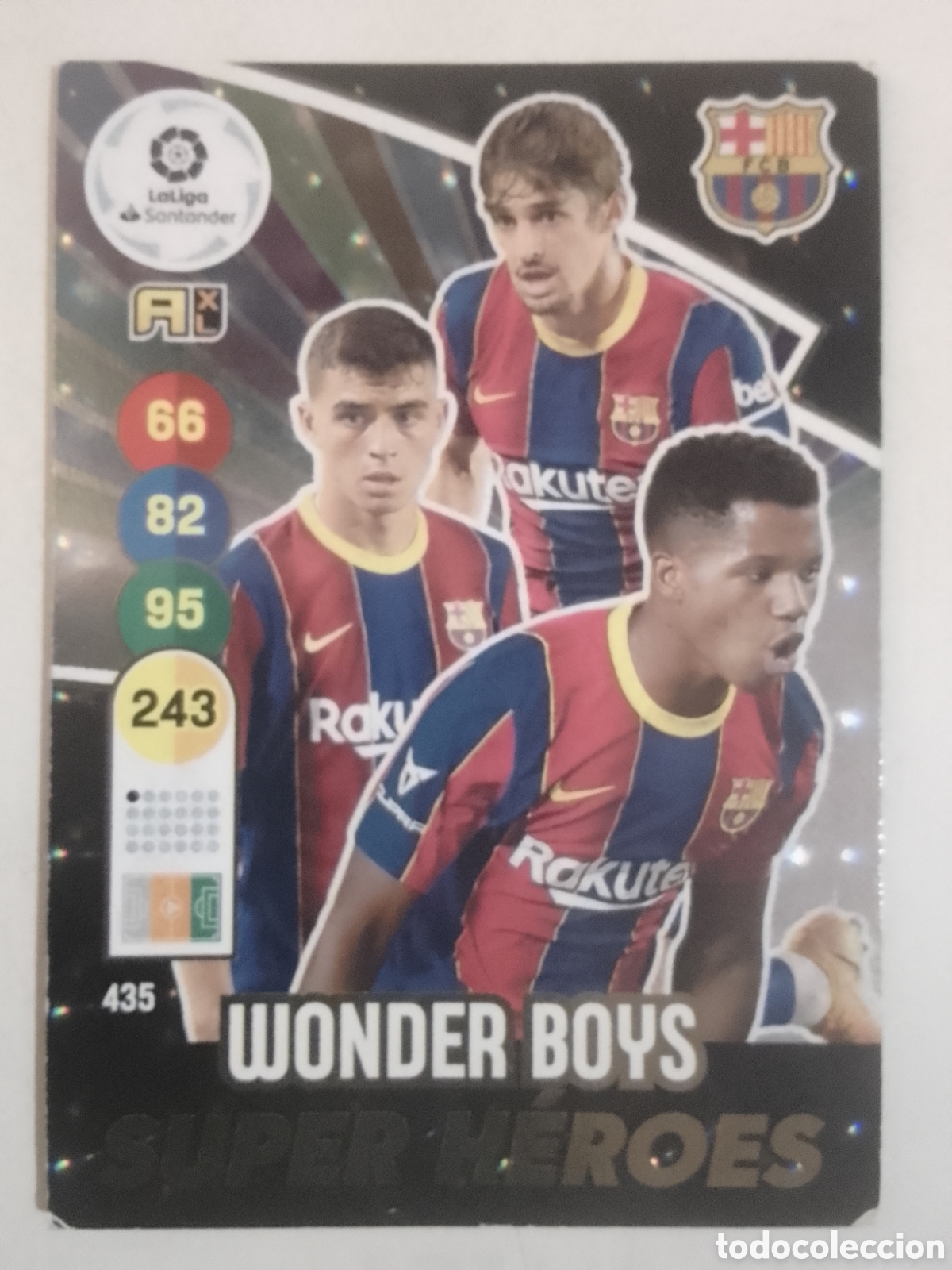 Cromos de F&uacute;tbol: Adrenalyn XL 2020-21 n&deg; 435 SUPER H&Eacute;ROES Barcelona. WONDER BOYS.