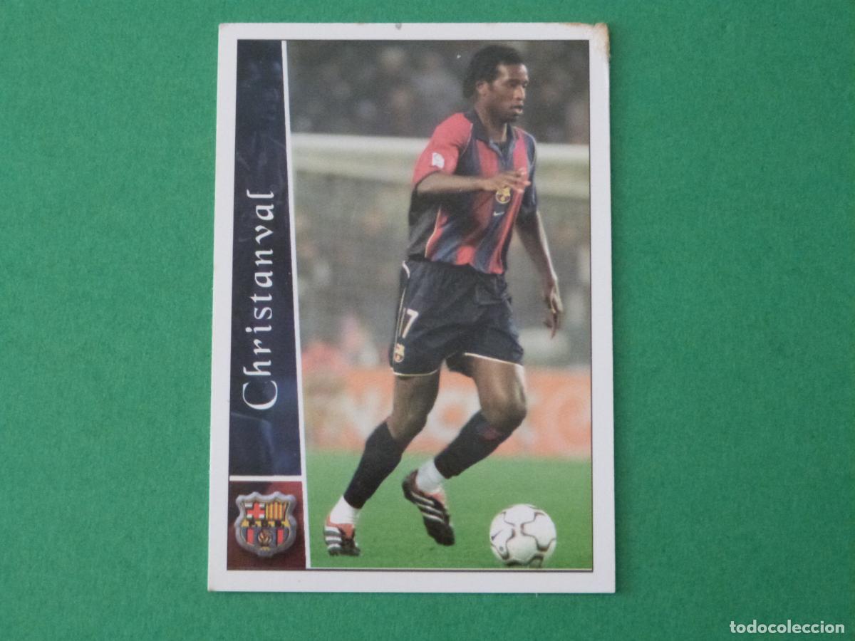 Cromos de F&uacute;tbol: TRADING CARD FUTBOL CHRISTANVAL F.C. BARCELONA N&ordm; 90 FICHAS LIGA MUNDICROMO 2002-2003/02-03