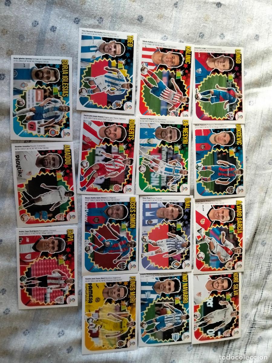 Cromos de F&uacute;tbol: LIGA ESTE 2018 - 19 LOTE 15 FICHAJES distintos ---- LEER ANUNCIO.