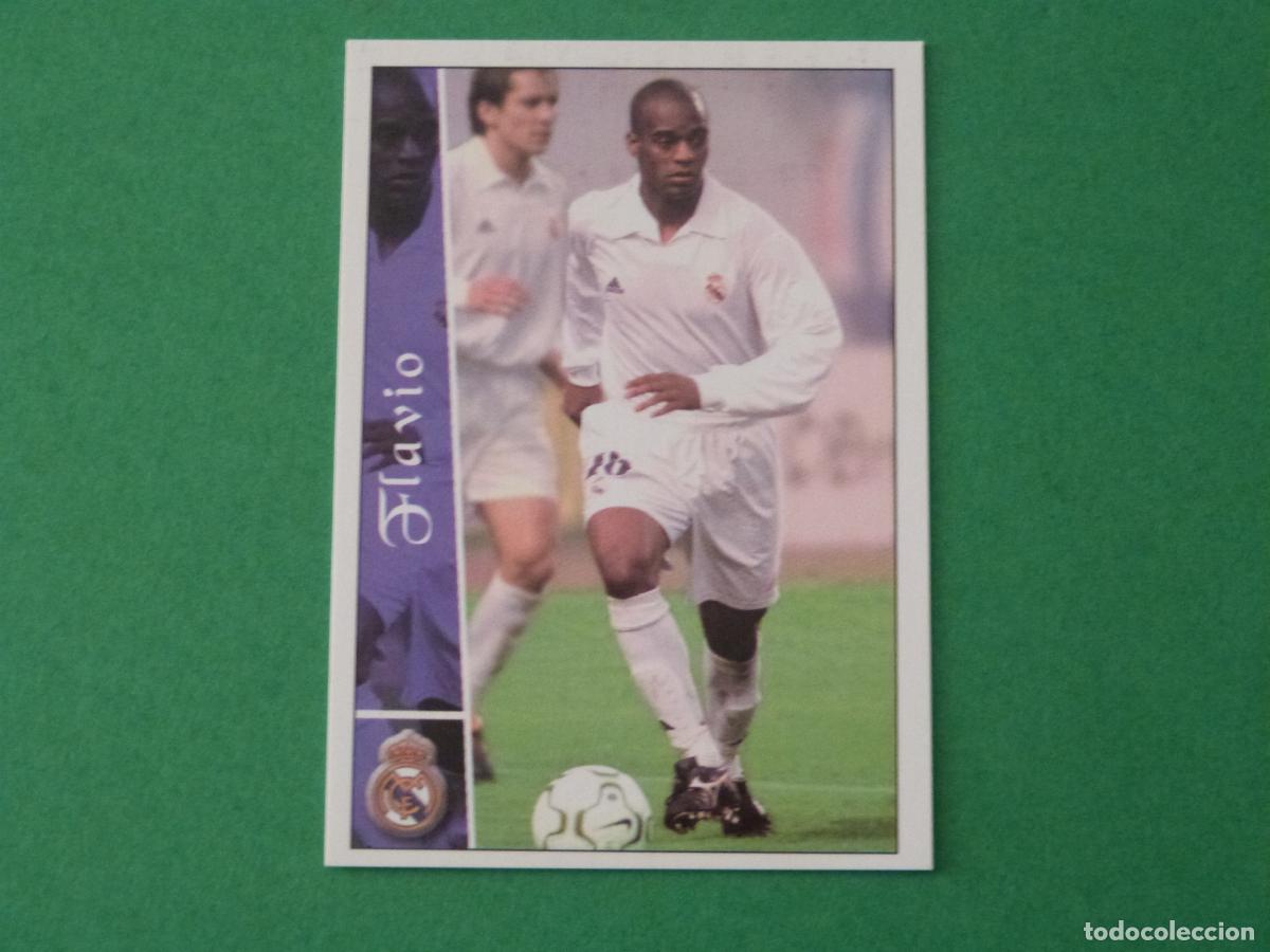 Cromos de Futebol: TRADING CARD FUTBOL FLAVIO REAL MADRID C.F. N&ordm; 577 + FICHAS LIGA MUNDICROMO 2002-2003/02-03