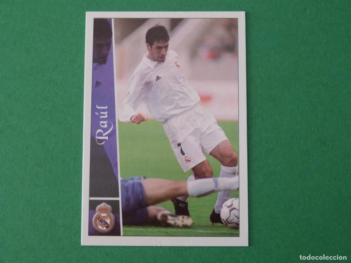 Figurine di Calcio: TRADING CARD FUTBOL RAUL REAL MADRID C.F. N&ordm; 74 FICHAS LIGA MUNDICROMO 2002-2003/02-03
