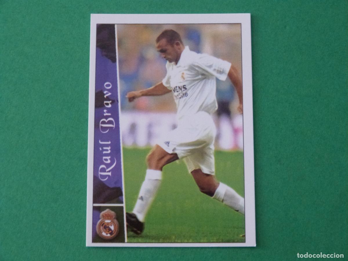Cromos de F&uacute;tbol: TRADING CARD FUTBOL RAUL BRAVO REAL MADRID C.F. N&ordm; 68 FICHAS LIGA MUNDICROMO 2002-2003/02-03