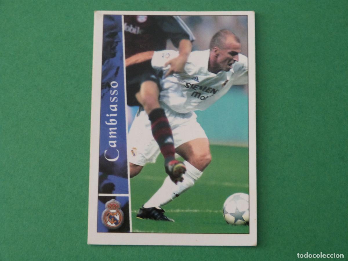 Fu&szlig;ball-Sticker: TRADING CARD FUTBOL CAMBIASSO REAL MADRID C.F. N&ordm; 66 FICHAS LIGA MUNDICROMO 2002-2003/02-03