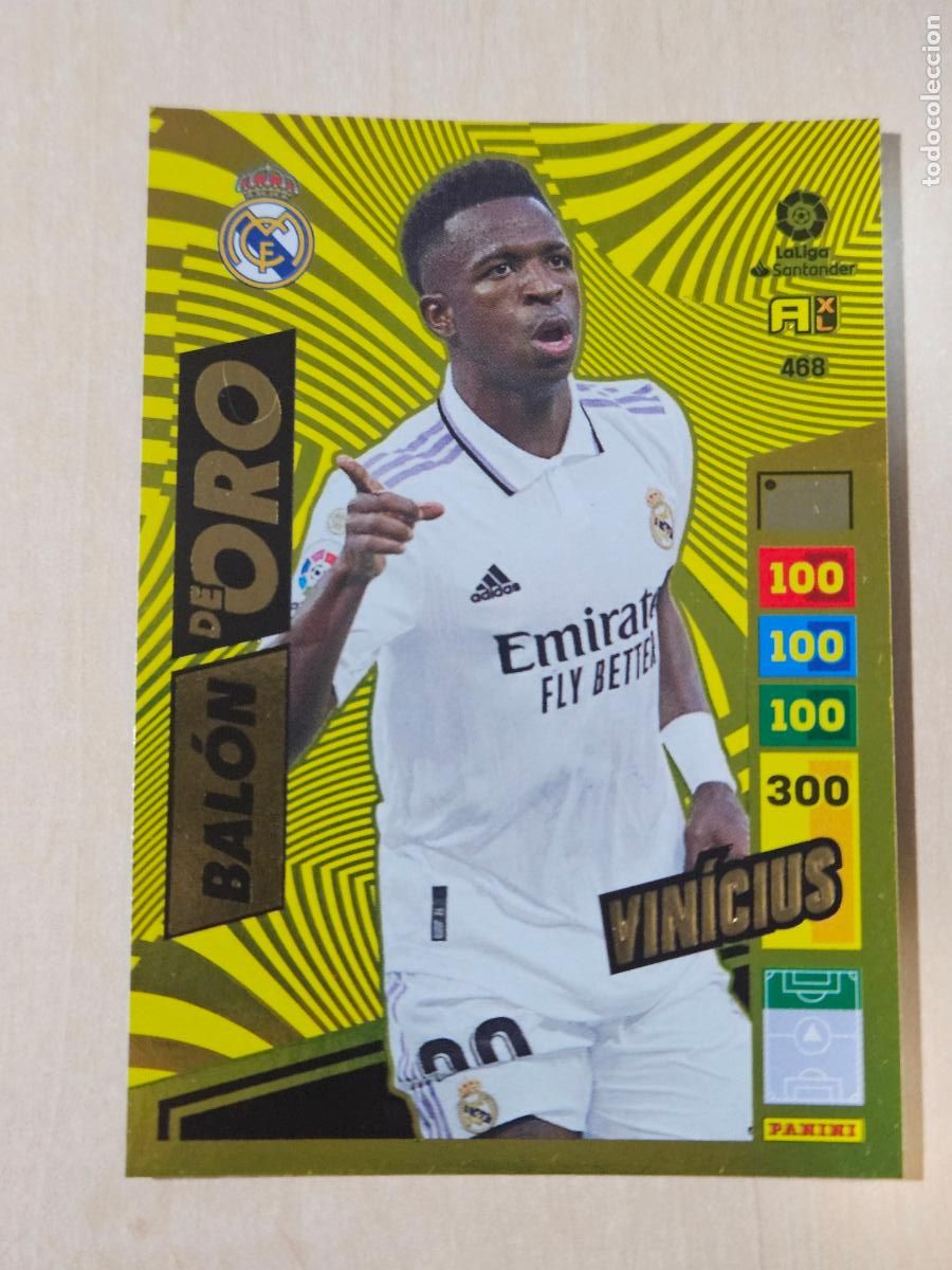 Cromos de F&uacute;tbol: FICHA N&ordm; 468 VINICIUS - ADRENALYN 22 23 - PANINI 2022 - 23 - CROMO - BALON DE ORO
