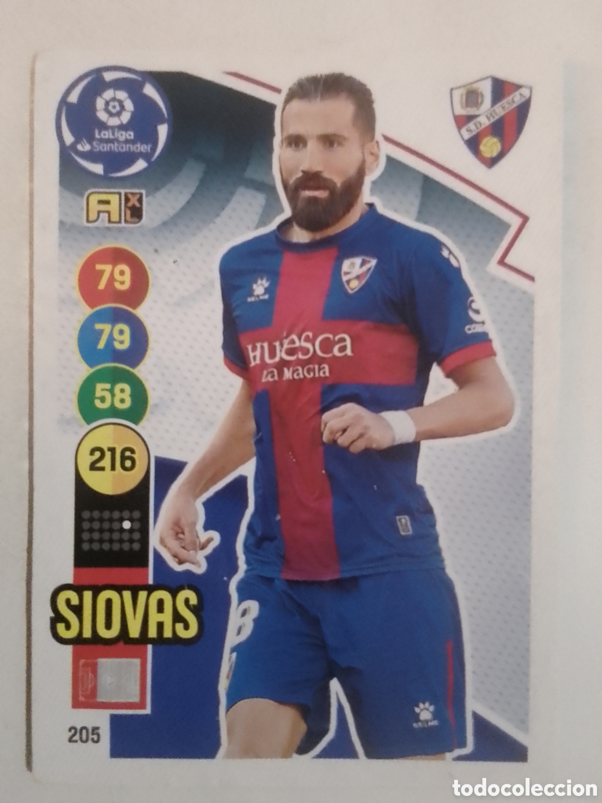 Cromos de F&uacute;tbol: Adrenalyn XL 2020-21 n&deg; 205 Siovas &bull; Huesca.