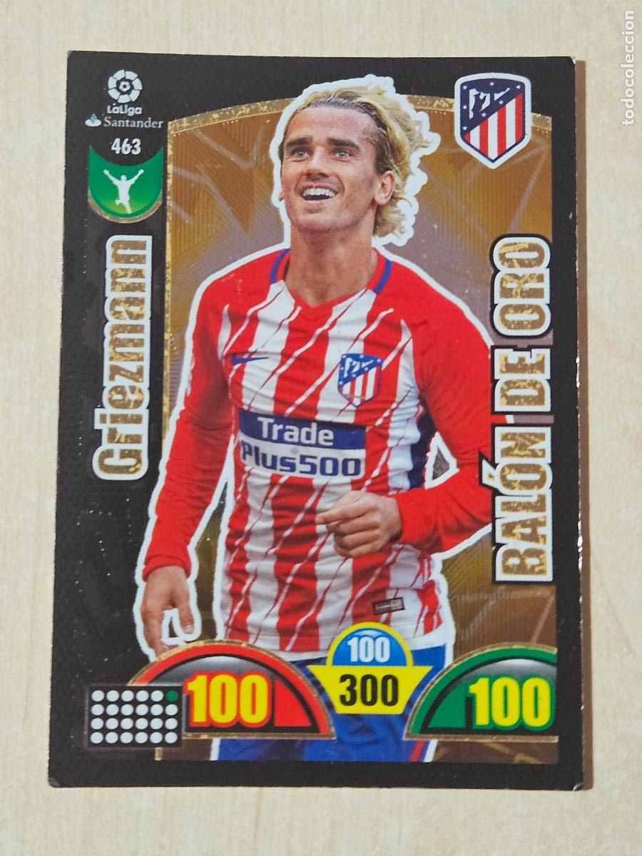 Cromos de F&uacute;tbol: FICHA N&ordm; 463 GRIEZMANN - ADRENALYN 17 18 - PANINI 2017 - 18 - CROMO - BALON DE ORO