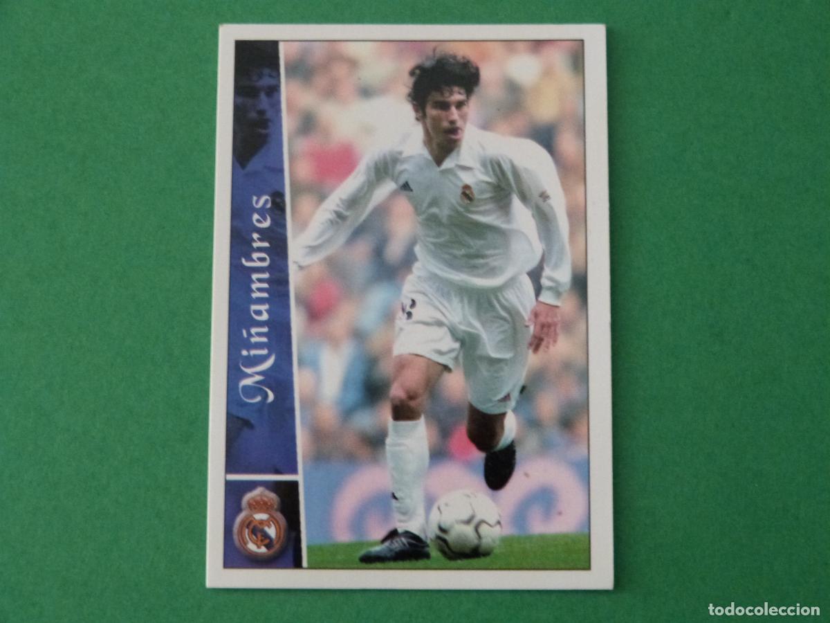 Cromos de F&uacute;tbol: TRADING CARD FUTBOL MI&Ntilde;AMBRES REAL MADRID C.F. N&ordm; 61 FICHAS LIGA MUNDICROMO 2002-2003/02-03