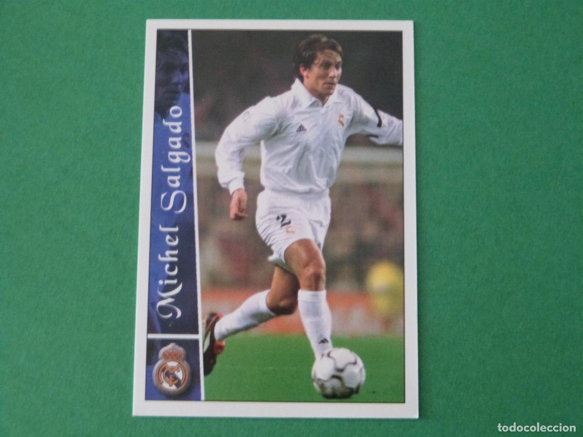 Cromos de F&uacute;tbol: TRADING CARD FUTBOL MICHEL SALGADO REAL MADRID C.F. N&ordm; 60 FICHAS LIGA MUNDICROMO 2002-2003/02-03