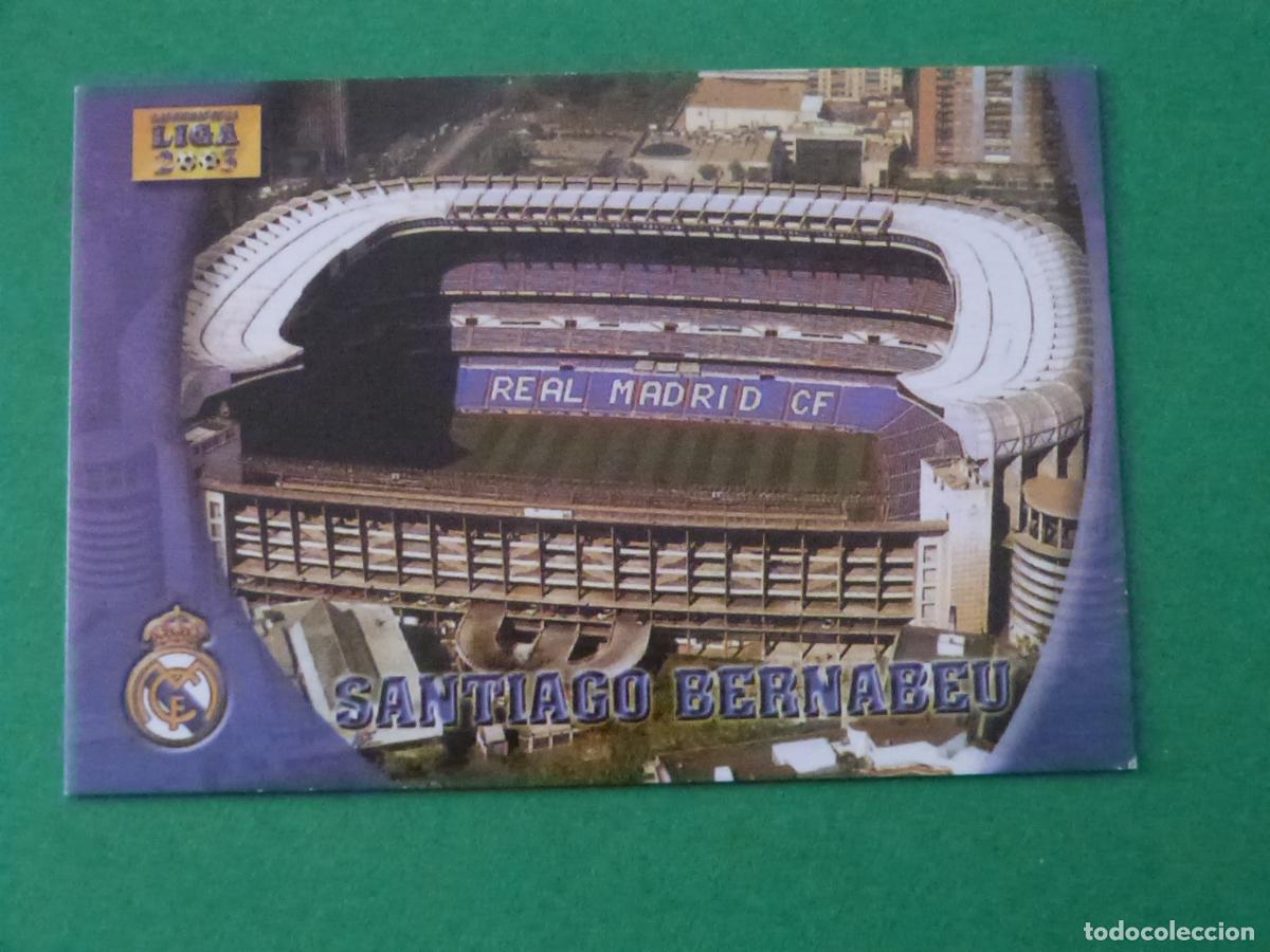 Figurine di Calcio: TRADING CARD FUTBOL ESTADIO REAL MADRID C.F. N&ordm; 56 FICHAS LIGA MUNDICROMO 2002-2003/02-03