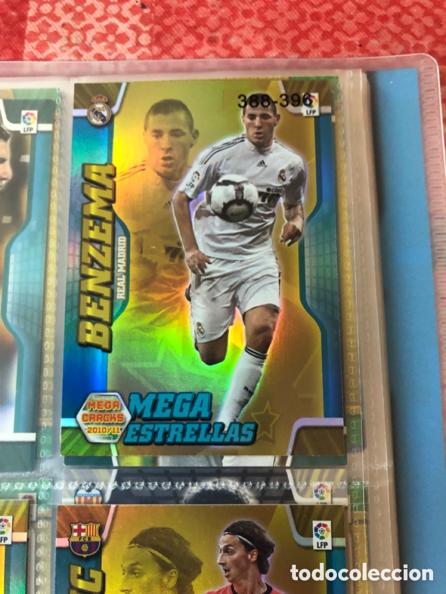 Cromos de F&uacute;tbol: Megacracks 2010 2011 mega estrellas benzema 390 real Madrid