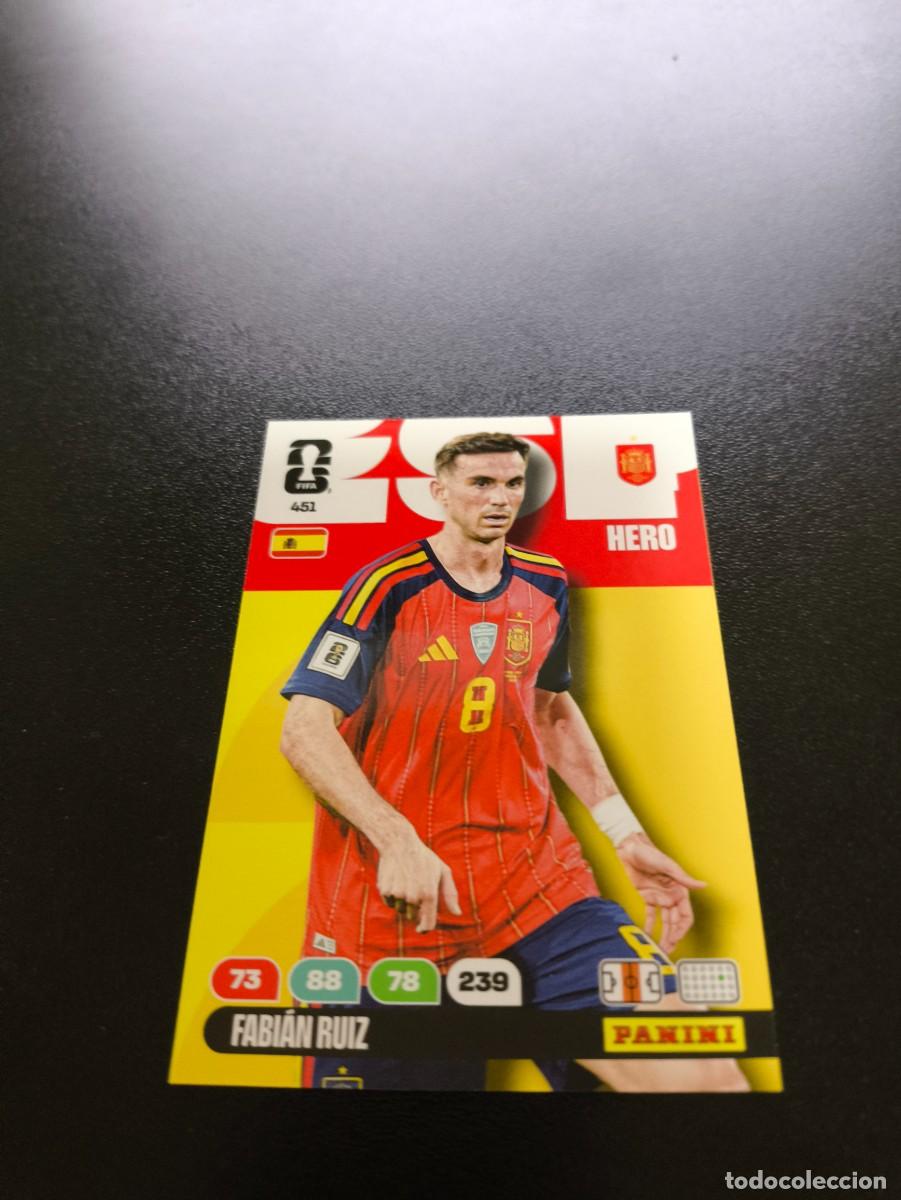 Cromos de F&uacute;tbol: 451 Fabi&aacute;n Ruiz espa&ntilde;a ADRENALYN MUNDIAL FIFA WORLD CUP 2026 PANINI NO LIGA