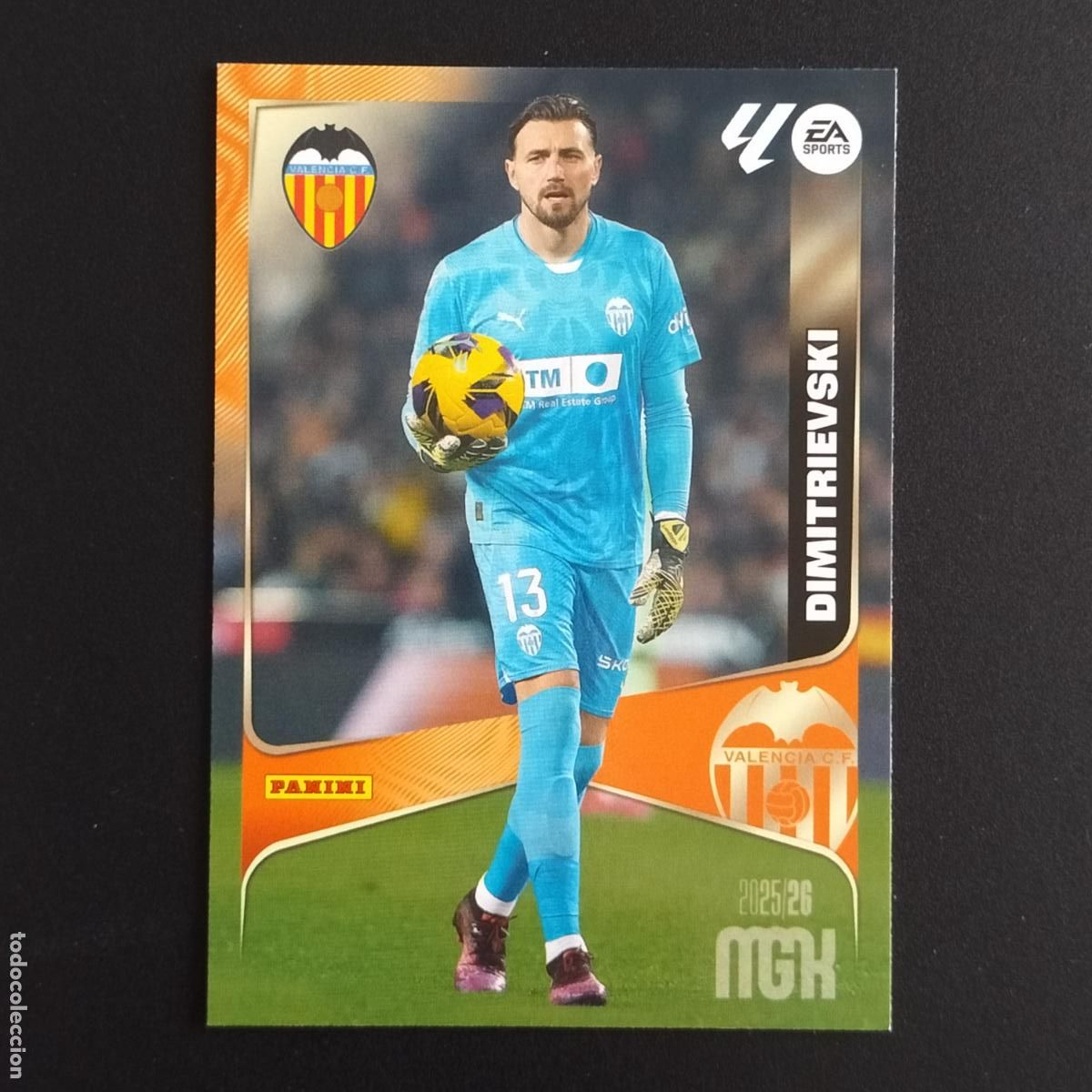Cromos de F&uacute;tbol: MGK 344 DIMITRIEVSKI VALENCIA CROMOS ALBUM MEGACRACKS LIGA FUTBOL 2025 2026 25 26
