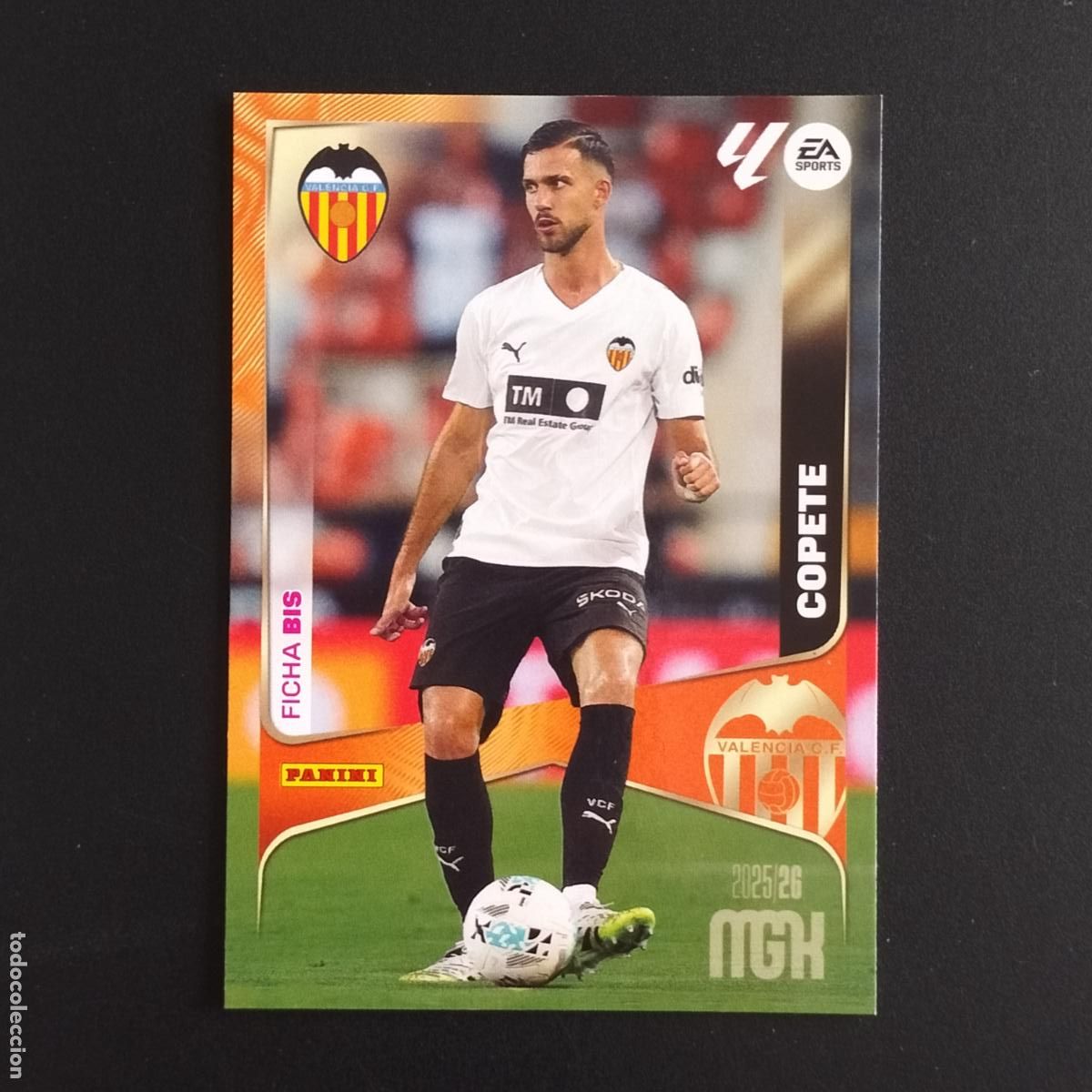 Cromos de F&uacute;tbol: MGK 348 COPETE FICHA BIS VALENCIA CROMOS ALBUM MEGACRACKS LIGA FUTBOL 2025 2026 25 26