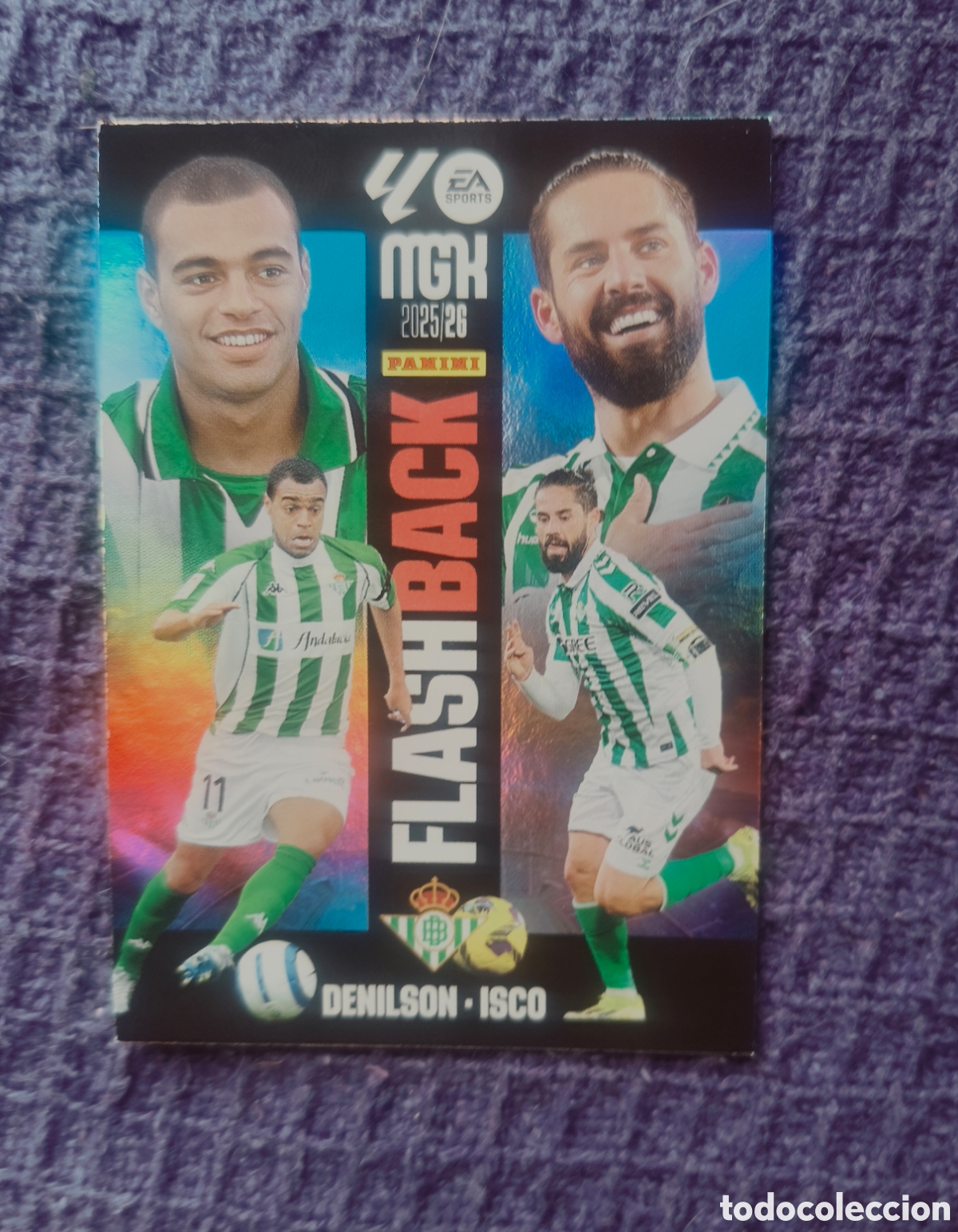 Football Stickers: Cromo Flashback Denilson - Isco - Megacracks 2025/26 Panini - Real Betis