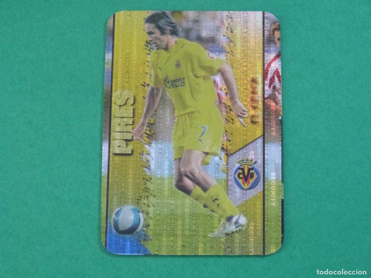 Cromos de F&uacute;tbol: TRADING CARD FUTBOL PIRES VILLARREAL C.F. B. SECURITY N&ordm; 134 FICHAS LIGA MUNDICROMO 2008-2009/08-09