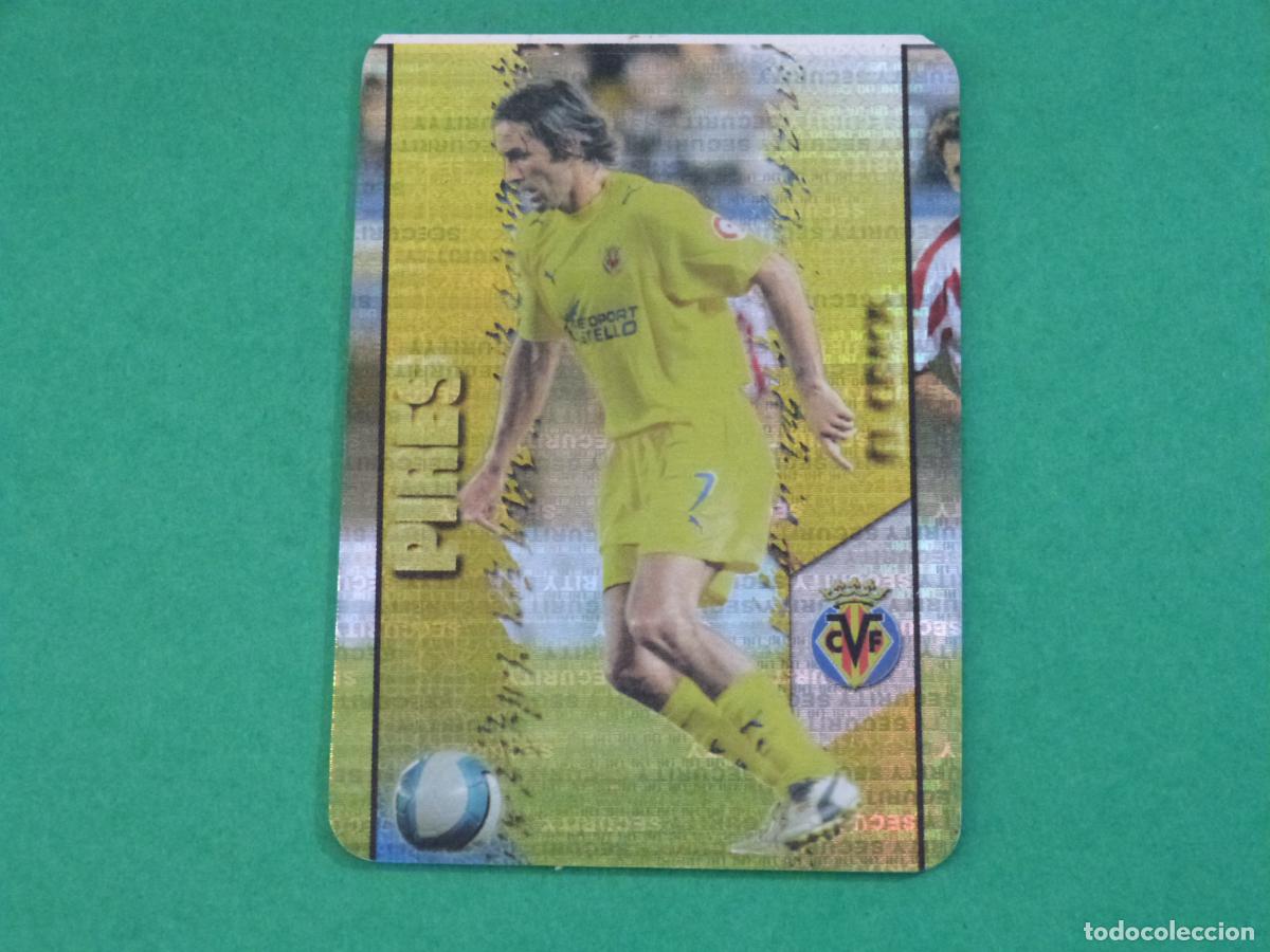 Cromos de F&uacute;tbol: TRADING CARD FUTBOL PIRES VILLARREAL C.F. B. SECURITY N&ordm; 134 FICHAS LIGA MUNDICROMO 2008-2009/08-09