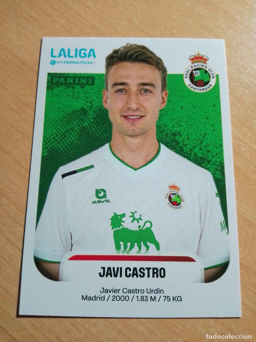 Cromos de f&uacute;tbol: 333 JAVI CASTRO RACING DE SANTANDER 2&ordf; DIVISION HYPERMOTION 25 26 PANINI 2025 2026 NUEVO