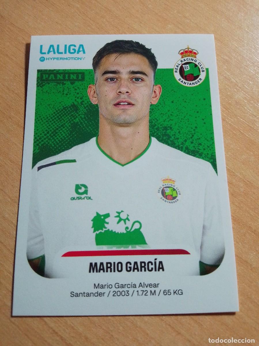 Cromos de Futebol: 334 B MARIO GARCIA RACING DE SANTANDER 2&ordf; DIVISION HYPERMOTION 25 26 PANINI 2025 2026 NUEVO