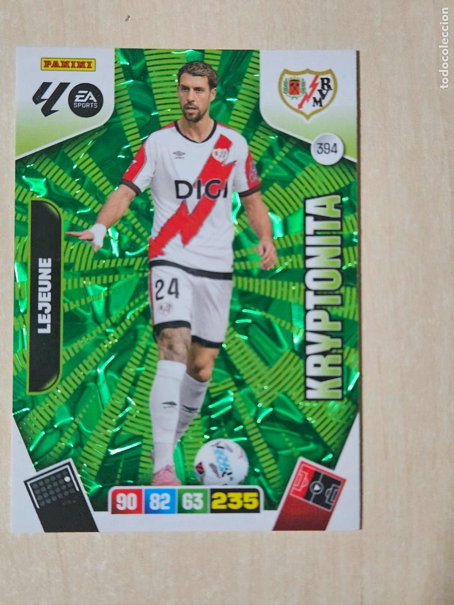 Football Stickers: FICHA N&ordm; 394 LEJEUNE - ADRENALYN 25 26 - PANINI 2025 - 26 - CROMO - KRYPTONITA