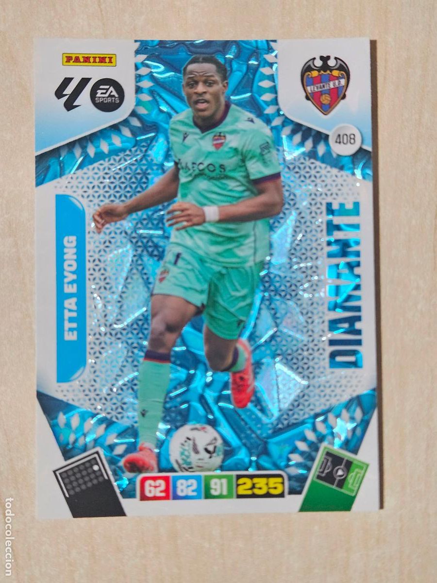 Fu&szlig;ball-Sticker: FICHA N&ordm; 408 ETTA EYONG - ADRENALYN 25 26 - PANINI 2025 - 26 - CROMO - DIAMANTE