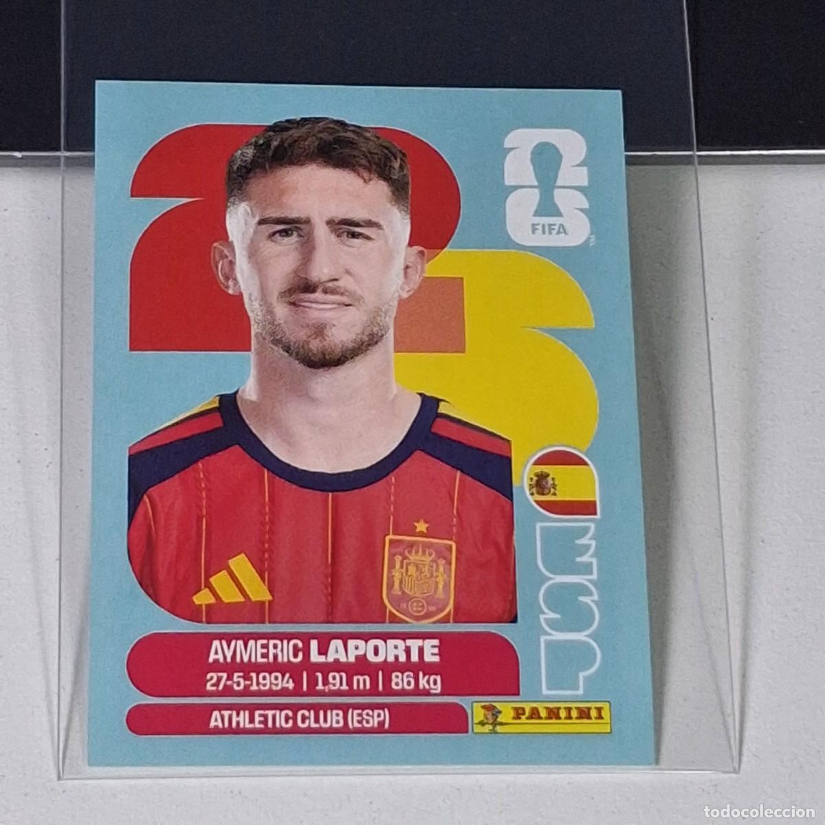Fu&szlig;ball-Sticker: B18 ESP4 ESP 4 AYMERIC LAPORTE ESPA&Ntilde;A SPAIN ESP MUNDIAL FIFA WORLD CUP 2026 STICKER PANINI