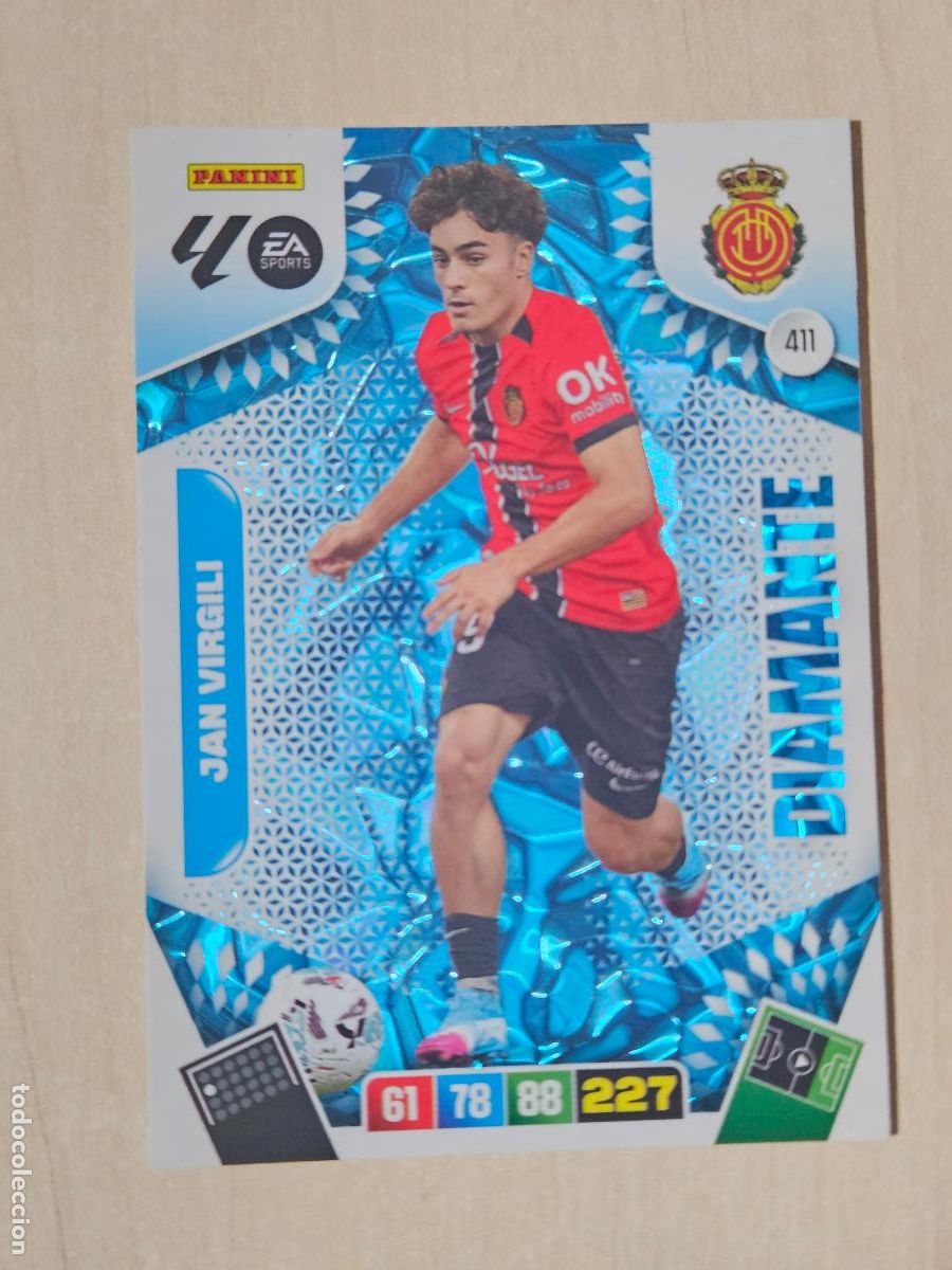 Fu&szlig;ball-Sticker: FICHA N&ordm; 411 JAN VIRGILI - ADRENALYN 25 26 - PANINI 2025 - 26 - CROMO - DIAMANTE