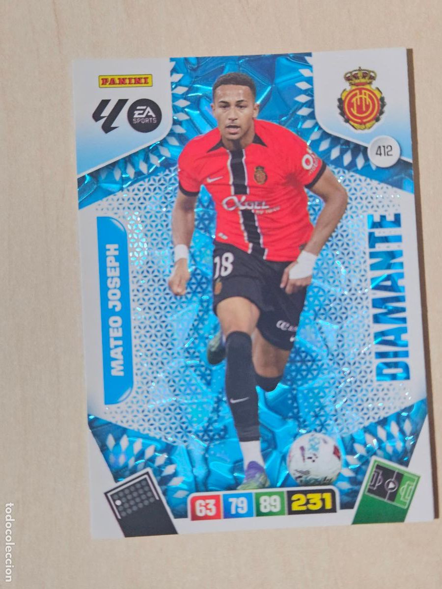 Fu&szlig;ball-Sticker: FICHA N&ordm; 412 MATEO JOSEPH - ADRENALYN 25 26 - PANINI 2025 - 26 - CROMO - DIAMANTE