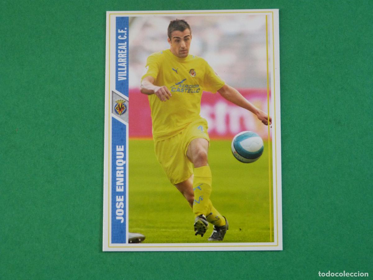 Fu&szlig;ball-Sticker: TRADING CARD FUTBOL JOSE ENRIQUE VILLARREAL C.F. BAJA N&ordm; 120 FICHAS LIGA MUNDICROMO 2008-2009/08-09