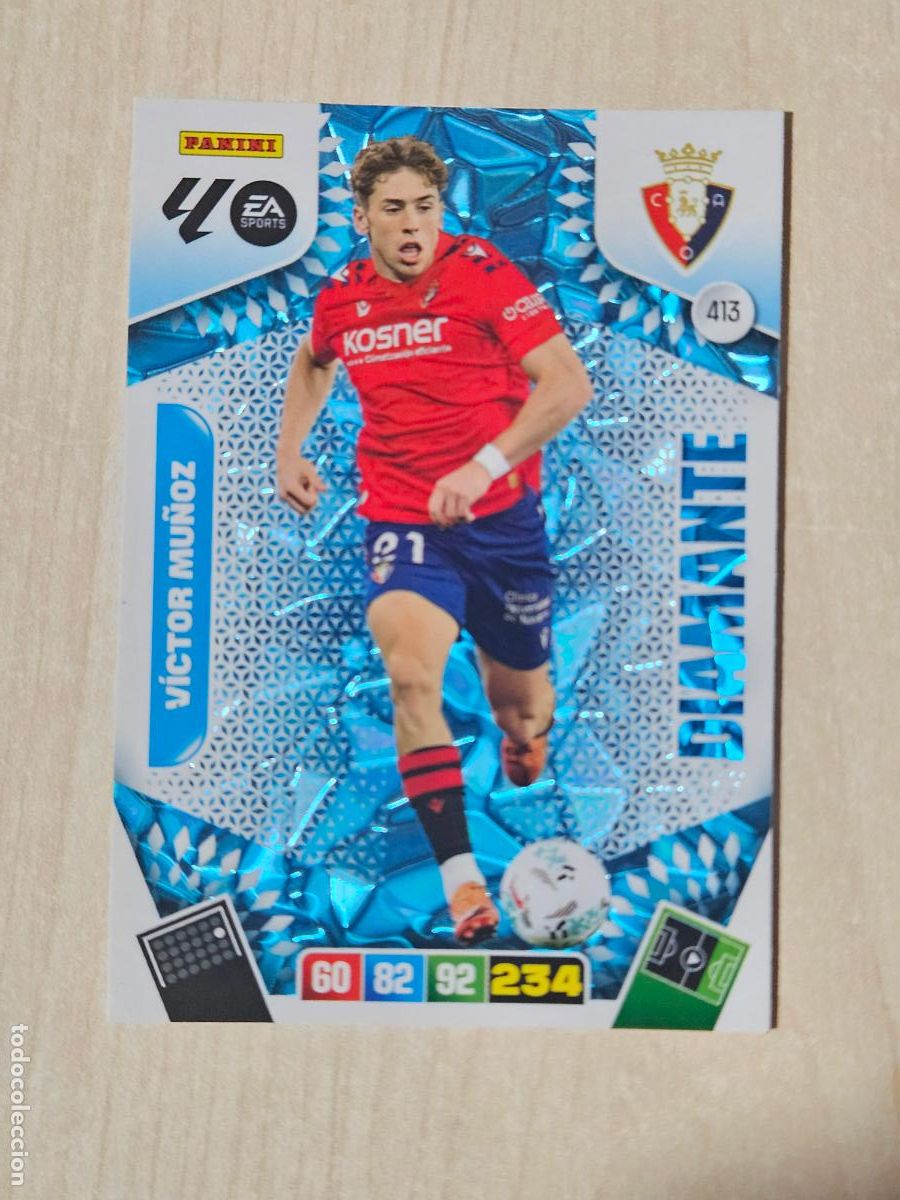 Cromos de F&uacute;tbol: FICHA N&ordm; 413 VICTOR MU&Ntilde;OZ - ADRENALYN 25 26 - PANINI 2025 - 26 - CROMO - DIAMANTE