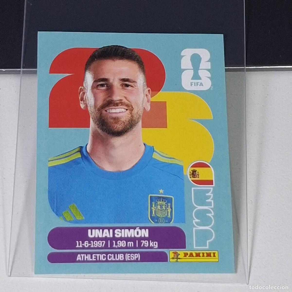 Cromos de F&uacute;tbol: B18 ESP 2 ESP2 UNAI SIM&Oacute;N SPAIN ESPA&Ntilde;A MUNDIAL FIFA WORLD CUP 2026 STICKER PANINI