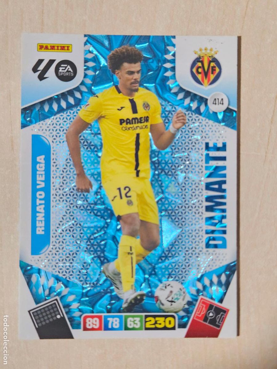 Cromos de F&uacute;tbol: FICHA N&ordm; 414 RENATO VEIGA - ADRENALYN 25 26 - PANINI 2025 - 26 - CROMO - DIAMANTE