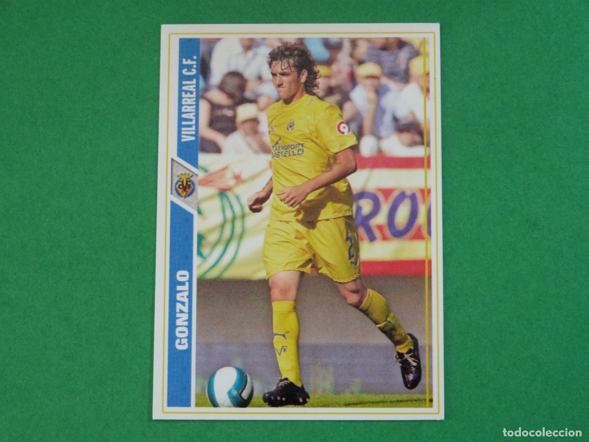 Cromos de F&uacute;tbol: TRADING CARD FUTBOL GONZALO VILLARREAL C.F. N&ordm; 116 FICHAS LIGA MUNDICROMO 2008-2009/08-09