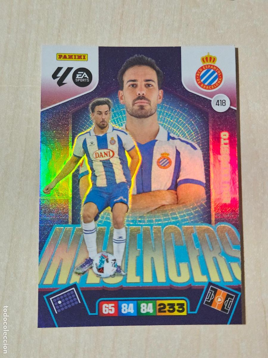 Cromos de F&uacute;tbol: FICHA N&ordm; 418 EDU EXPOSITO - ADRENALYN 25 26 - PANINI 2025 - 26 - CROMO - INFLUENCERS