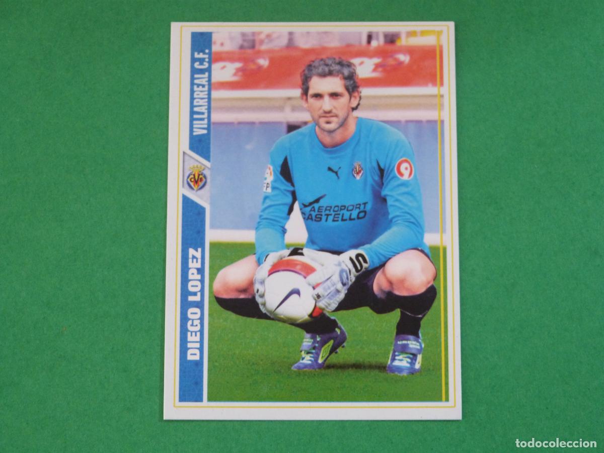 Cromos de F&uacute;tbol: TRADING CARD FUTBOL DIEGO LOPEZ VILLARREAL C.F. N&ordm; 114 FICHAS LIGA MUNDICROMO 2008-2009/08-09