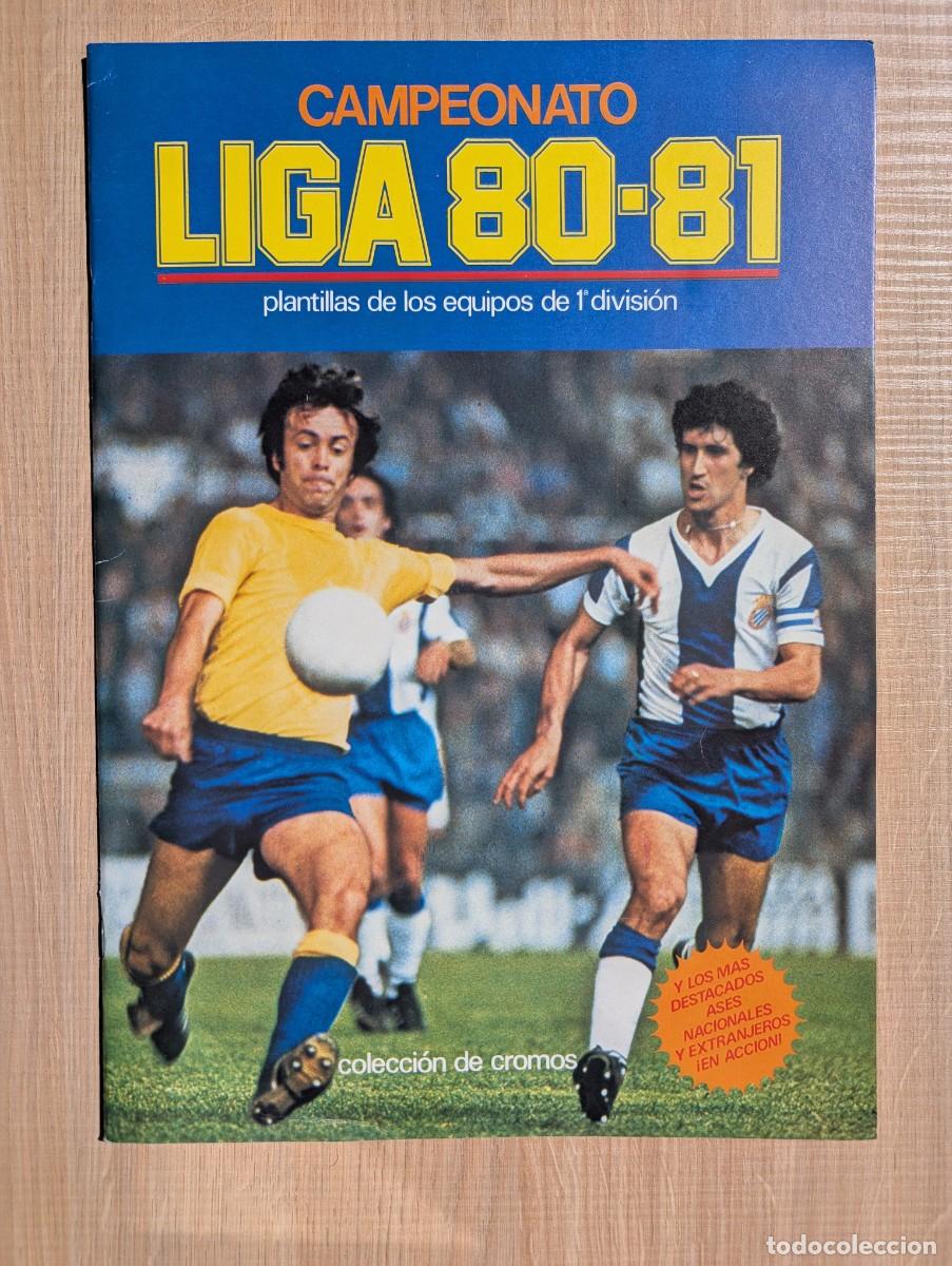 Cromos de F&uacute;tbol: &Aacute;lbum Liga 1980 1981 Este PLANCHA (Vac&iacute;o y en muy buen estado)