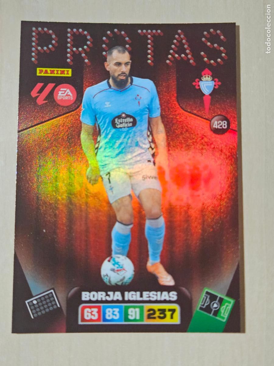 Cromos de F&uacute;tbol: FICHA N&ordm; 428 BORJA IGLESIAS - ADRENALYN 25 26 - PANINI 2025 - 26 - CROMO - PROTAS