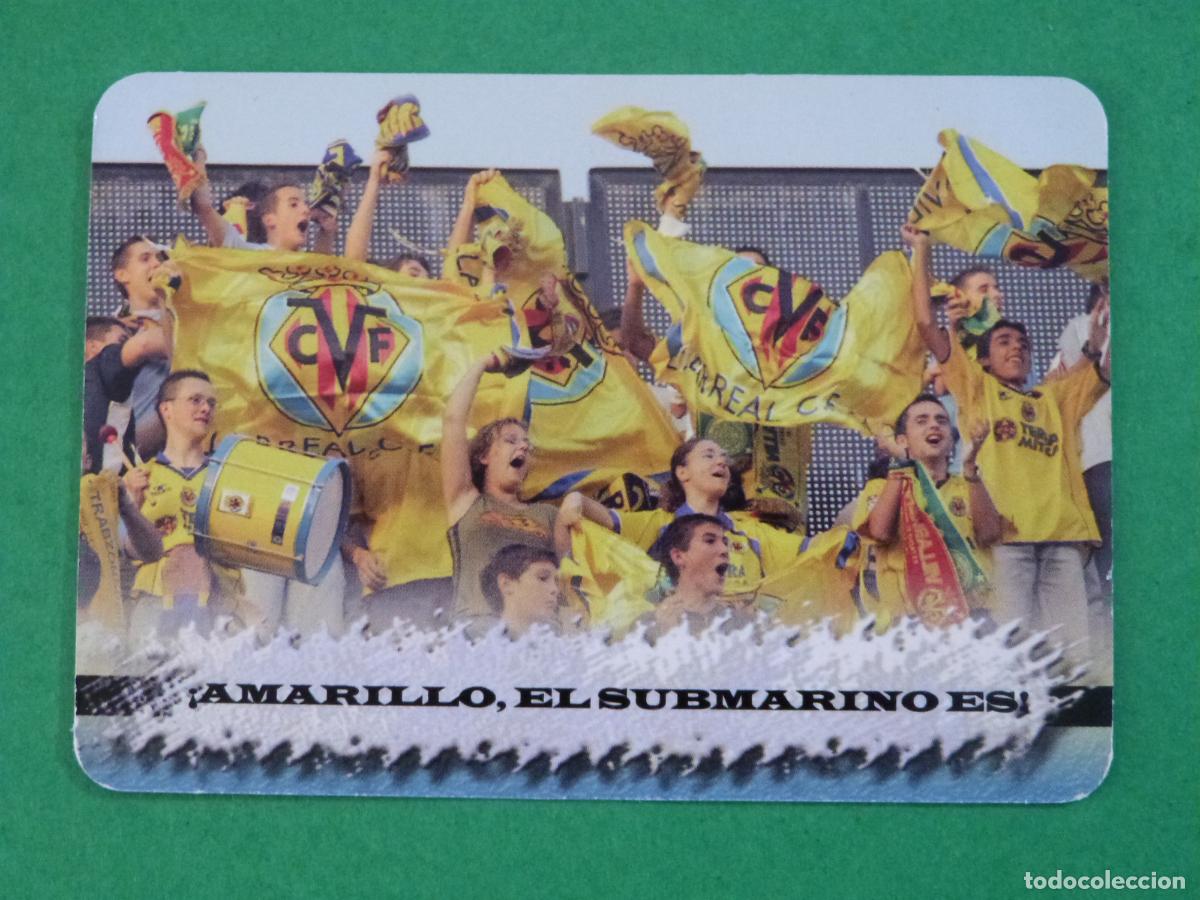 Cromos de F&uacute;tbol: TRADING CARD FUTBOL AFICION HIMNO VILLARREAL C.F. N&ordm; 111 FICHAS LIGA MUNDICROMO 2008-2009/08-09